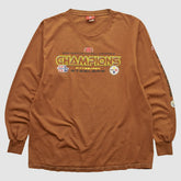 Pittsburgh Steelers NFL 2006 Long Sleeve T-shirt Brown Vintage - Fanatics