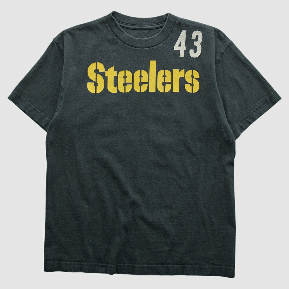 Pittsburgh Steelers Reebok 2000s T-shirt Black Vintage - Fanatics