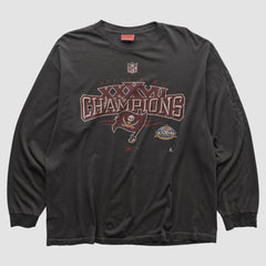 Tampa Bay Buccaneers Reebok 2003 Long Sleeve T-shirt Black Vintage - Fanatics