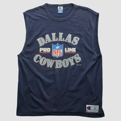 Dallas Cowboys Champion 90s Tank Navy Vintage - Fanatics