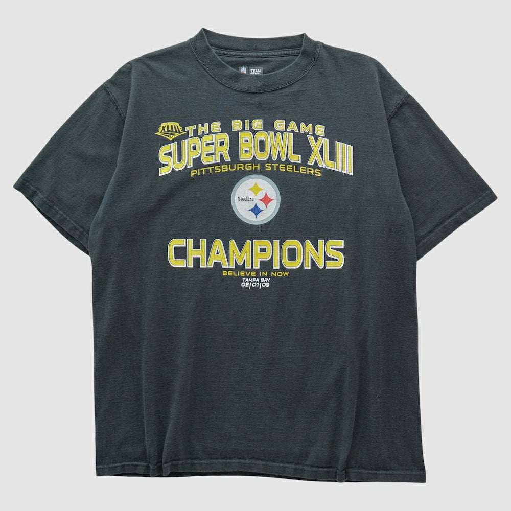 Pittsburgh Steelers NFL 2009 T-shirt Charcoal Vintage - Fanatics