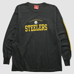 Pittsburgh Steelers NFL 2000s Long Sleeve T-shirt Black Vintage - Fanatics