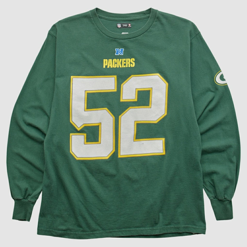 Green Bay Packers NFL 2010s Long Sleeve T-shirt Green Vintage - Fanatics