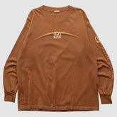 Cincinnati Bengals 2000s Long Sleeve T-shirt Brown Vintage - Fanatics