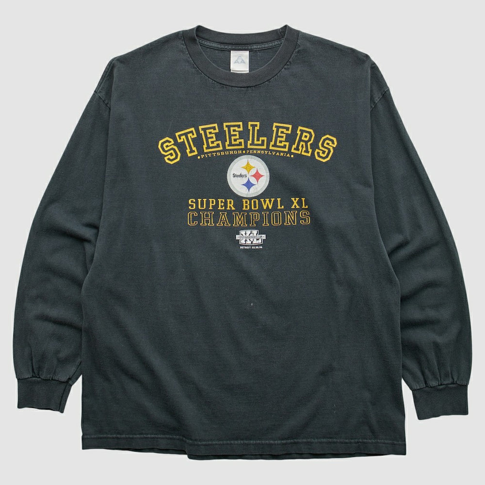Pittsburgh Steelers Alstyle 2006 Long Sleeve T-shirt Black Vintage - Fanatics