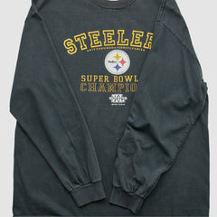 Pittsburgh Steelers Alstyle 2006 Long Sleeve T-shirt Black Vintage - Fanatics