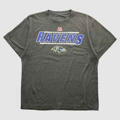 Baltimore Ravens NFL 2000s T-shirt Dark Heather Gray Vintage - Fanatics