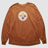 Pittsburgh Steelers Gildan 2000s Long Sleeve T-shirt Brown Vintage - Fanatics