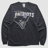 New England Patriots NFL 2010s Long Sleeve T-shirt Black Vintage - Fanatics