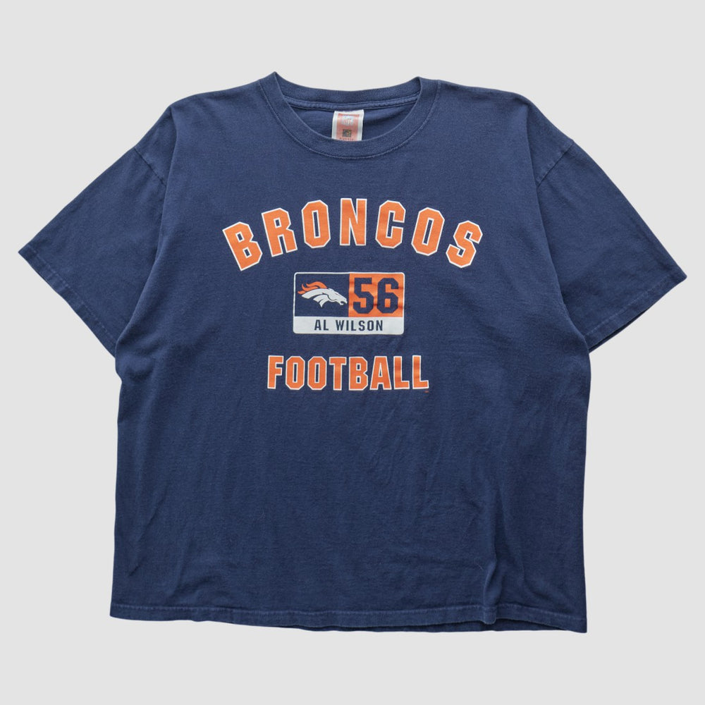 Denver Broncos NFL 2000s T-shirt Navy Vintage - Fanatics