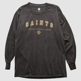 New Orleans Saints NFL 2000s Long Sleeve T-shirt Charcoal Vintage - Fanatics