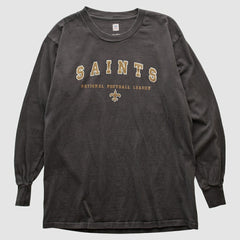New Orleans Saints NFL 2000s Long Sleeve T-shirt Charcoal Vintage - Fanatics