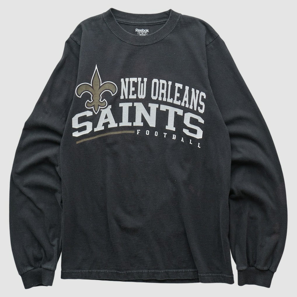 New Orleans Saints Reebok 2000s Long Sleeve T-shirt Black Vintage - Fanatics