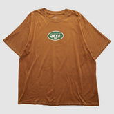 New York Jets Reebok 2000s T-shirt Orange Vintage - Fanatics