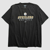 Pittsburgh Steelers Reebok 2000s T-shirt Black Vintage - Fanatics