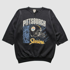 Pittsburgh Steelers Tultex 1992 Pullover Sweatshirt Black Vintage - Fanatics