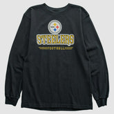 Pittsburgh Steelers Reebok 2000s Long Sleeve T-shirt Black Vintage - Fanatics