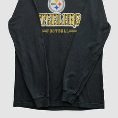 Pittsburgh Steelers Reebok 2000s Long Sleeve T-shirt Black Vintage - Fanatics