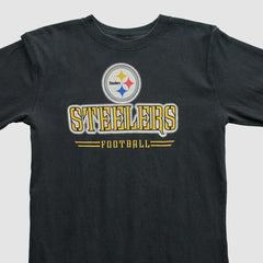 Pittsburgh Steelers Reebok 2000s Long Sleeve T-shirt Black Vintage - Fanatics