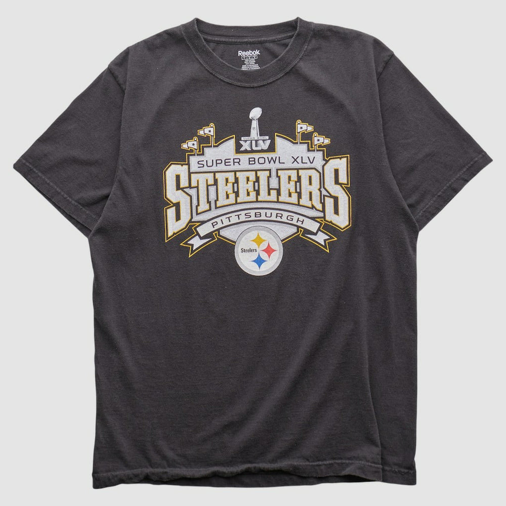 Pittsburgh Steelers Reebok 2011 T-shirt Charcoal Vintage - Fanatics