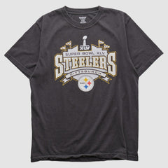 Pittsburgh Steelers Reebok 2011 T-shirt Charcoal Vintage - Fanatics
