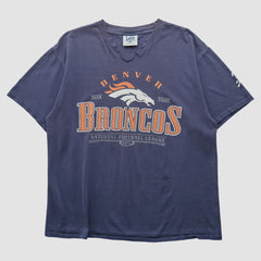 Denver Broncos Lee Apparel 90s T-shirt Navy Vintage - Fanatics