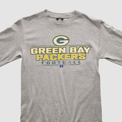Green Bay Packers NFL 2010s Long Sleeve T-shirt Heather Gray Vintage - Fanatics