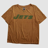 New York Jets 2000s T-shirt Brown Vintage - Fanatics