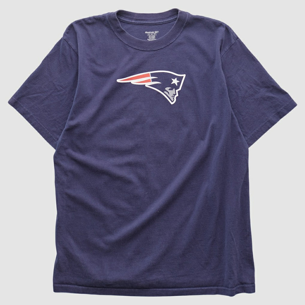 New England Patriots Reebok 2000s T-shirt Navy Vintage - Fanatics