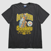 Pittsburgh Steelers Reebok 2000s T-shirt Black Vintage - Fanatics