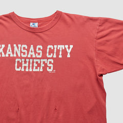 Kansas City Chiefs Champion 90s T-shirt Red Vintage - Fanatics