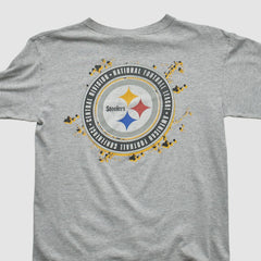 Pittsburgh Steelers Starter 90s Long Sleeve T-shirt Heather Gray Vintage - Fanatics