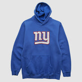 New York Giants Reebok 2000s Hooded Pullover Sweatshirt Blue Vintage - Fanatics