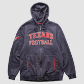 Houston Texans Reebok 2010s Hooded Full Zip Sweatshirt Navy Vintage - Fanatics