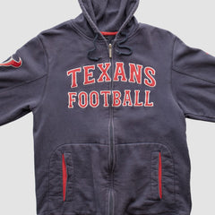 Houston Texans Reebok 2010s Hooded Full Zip Sweatshirt Navy Vintage - Fanatics