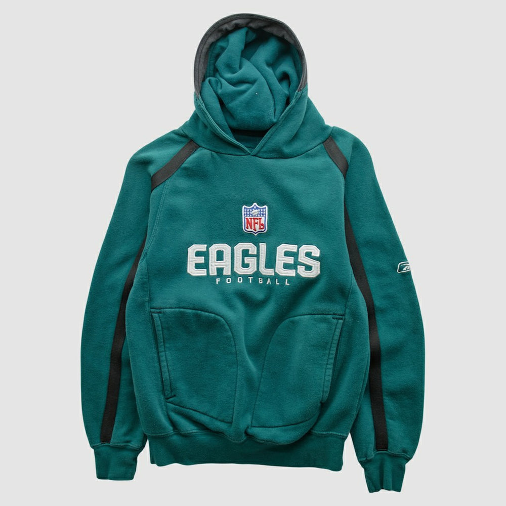 Philadelphia Eagles Reebok 2000s Hooded Pullover Sweatshirt Teal Vintage - Fanatics