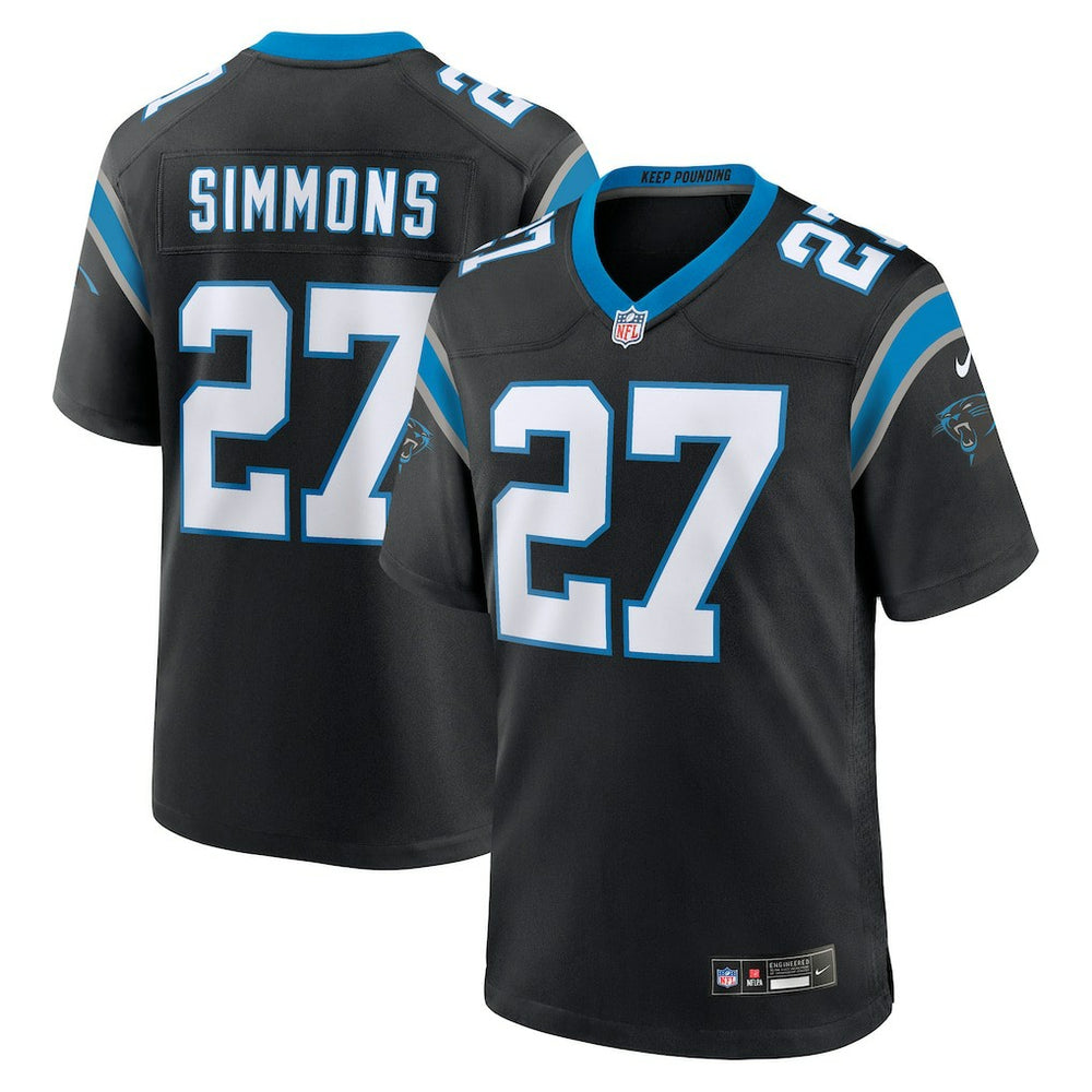 Isaiah Simmons Carolina Panthers Team Game Jersey Black - Nike