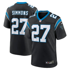 Isaiah Simmons Carolina Panthers Team Game Jersey Black - Nike