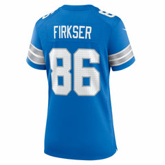 Anthony Firkser Detroit Lions Women's Team Game Jersey Blue - Nike