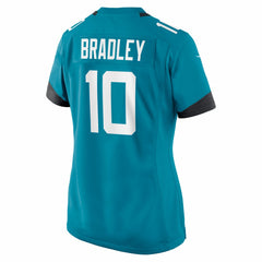 Carter Bradley Jacksonville Jaguars Women's Team Game Jersey Teal - Nike