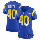 Jesse Luketa Los Angeles Rams Women's Team Game Jersey Royal - Nike