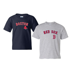Boston Red Sox Soft as a Grape Youth 2-Pack Logo T-Shirt Set Clearance