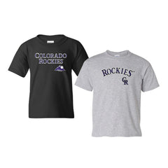 Colorado Rockies Soft as a Grape Youth 2-Pack Logo T-Shirt Set Online