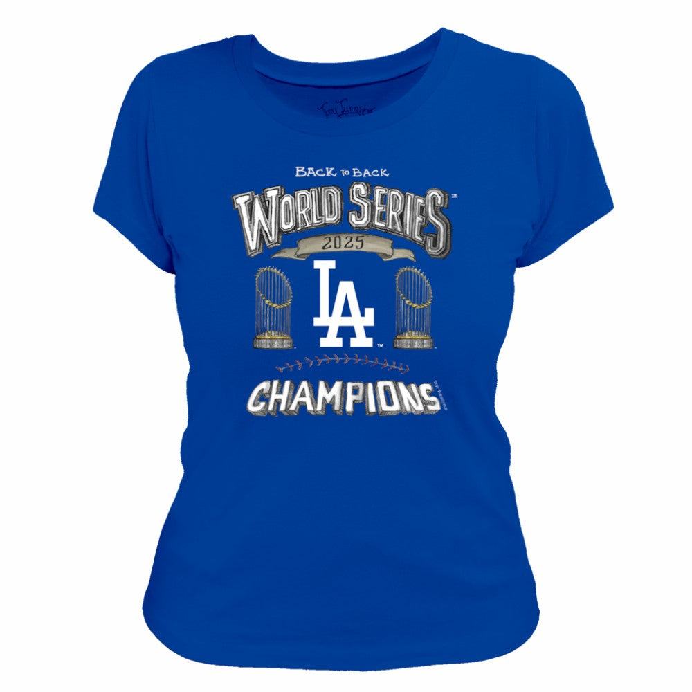 Los Angeles Dodgers Tiny Turnip Women's 2025 World Series Champions T-Shirt discount