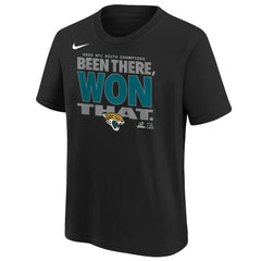 Jacksonville Jaguars Youth 2025 AFC South Division Champions Locker Room Trophy Collection T-Shirt Black - Nike