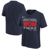 New England Patriots Youth 2025 AFC East Division Champions Locker Room Trophy Collection T-Shirt Navy - Nike