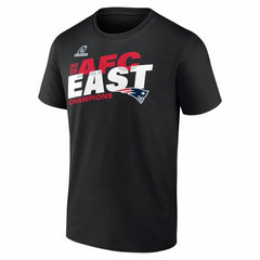 New England Patriots 2025 AFC East Division Champions Big & Tall Conquer T-Shirt Black - Fanatics