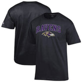 Baltimore Ravens Champion Arch Over Logo T-Shirt Black - NFL