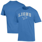 Detroit Lions Champion Arch Over Logo T-Shirt Blue - NFL