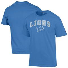 Detroit Lions Champion Arch Over Logo T-Shirt Blue - NFL
